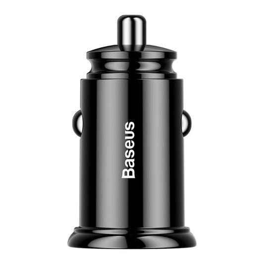 Baseus Circular 2xUSB QC3.0 5A 30W car charger (black)_0