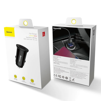 Baseus Circular 2xUSB QC3.0 5A 30W car charger (black)_22