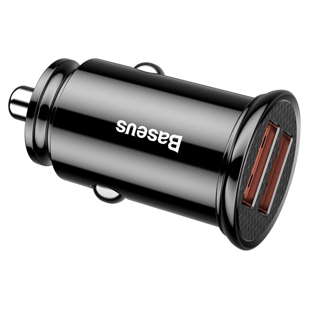 Baseus Circular 2xUSB QC3.0 5A 30W car charger (black)_4