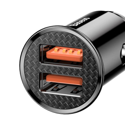 Baseus Circular 2xUSB QC3.0 5A 30W car charger (black)_8