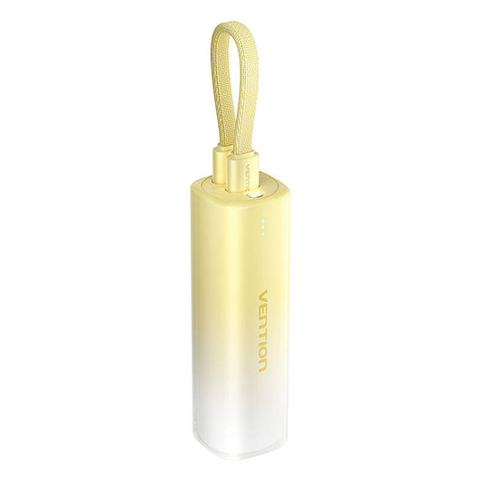 Powerbank 5000mAh Vention FHWY0 20W + kabel USB-C do lightning (żółty)_0