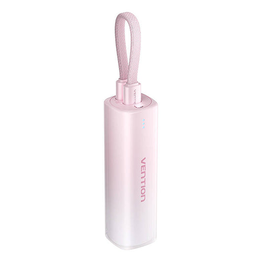 Powerbank 5000mAh Vention FHWR0 20W + USB-C to lightning cable (pink)_0