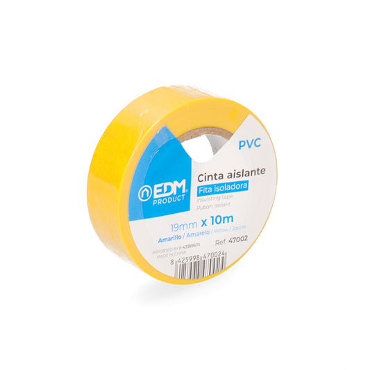 Fita isolante 10m x 19mm amarela alta qualidade_0
