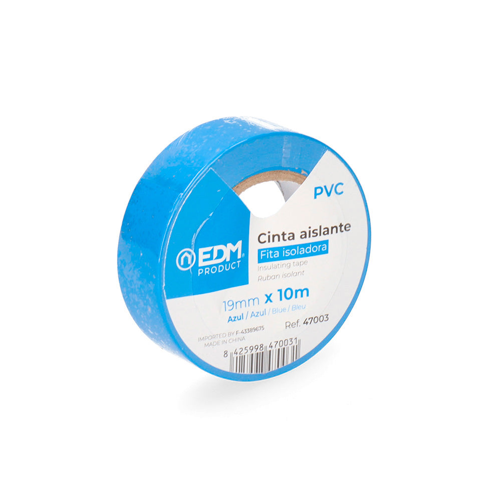Fita isolante 10m x 19mm azul alta qualidade_0