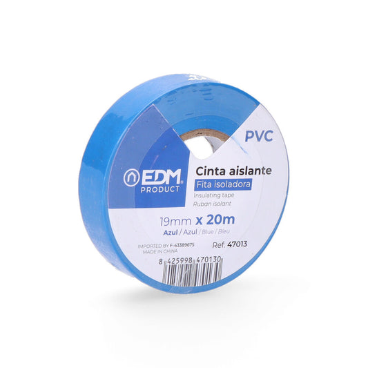 Fita isolante 20m x 19mm azul alta qualidade_0