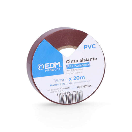 Fita isolante 20m x 19mm castanho alta qualidade_0