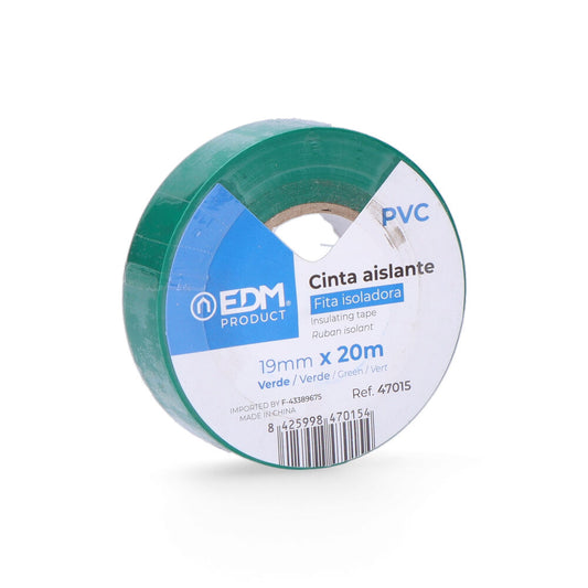 Fita isolante 20m x 19mm verde alta qualidade_0