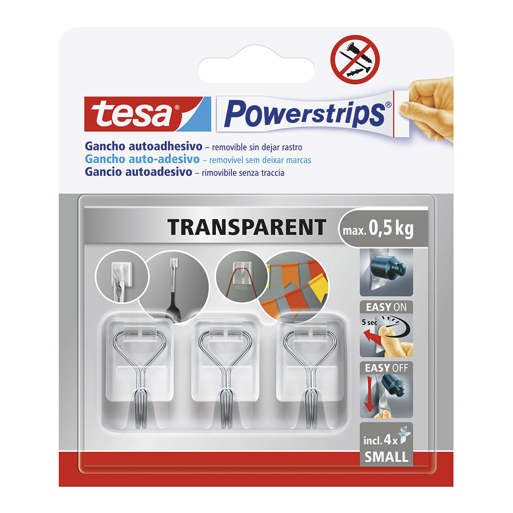 Gancho autoadesivo powerstrips s, transparente_0