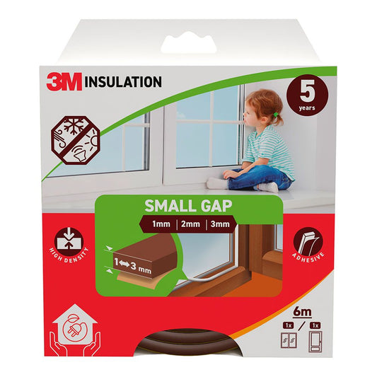 Perfil isolante clÃ¡ssico para frestas pequenas de 1 - 3 mm, castanho, 6 m_0