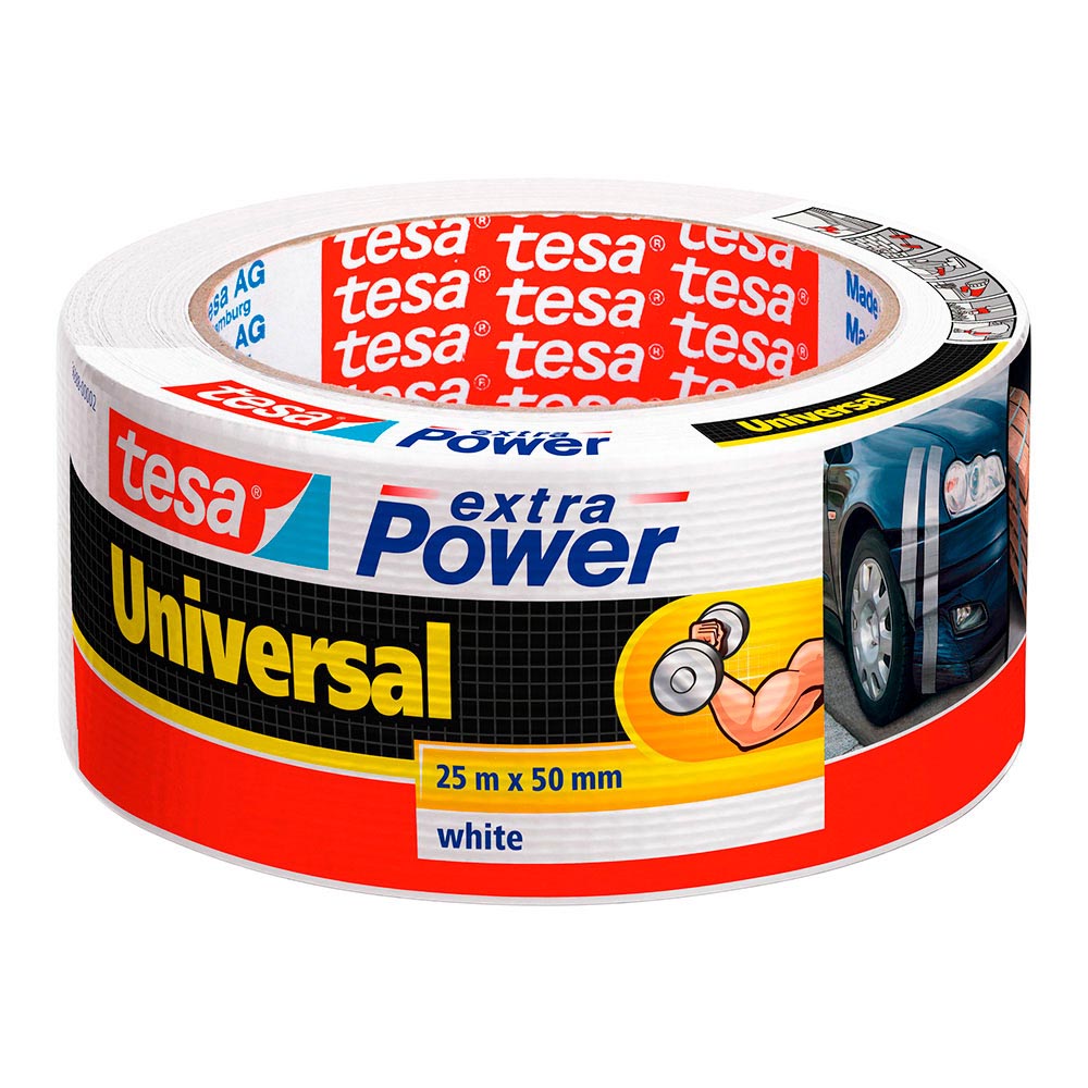 Tesa Duct Tape 25m x 50mm extra Power white 56388_0