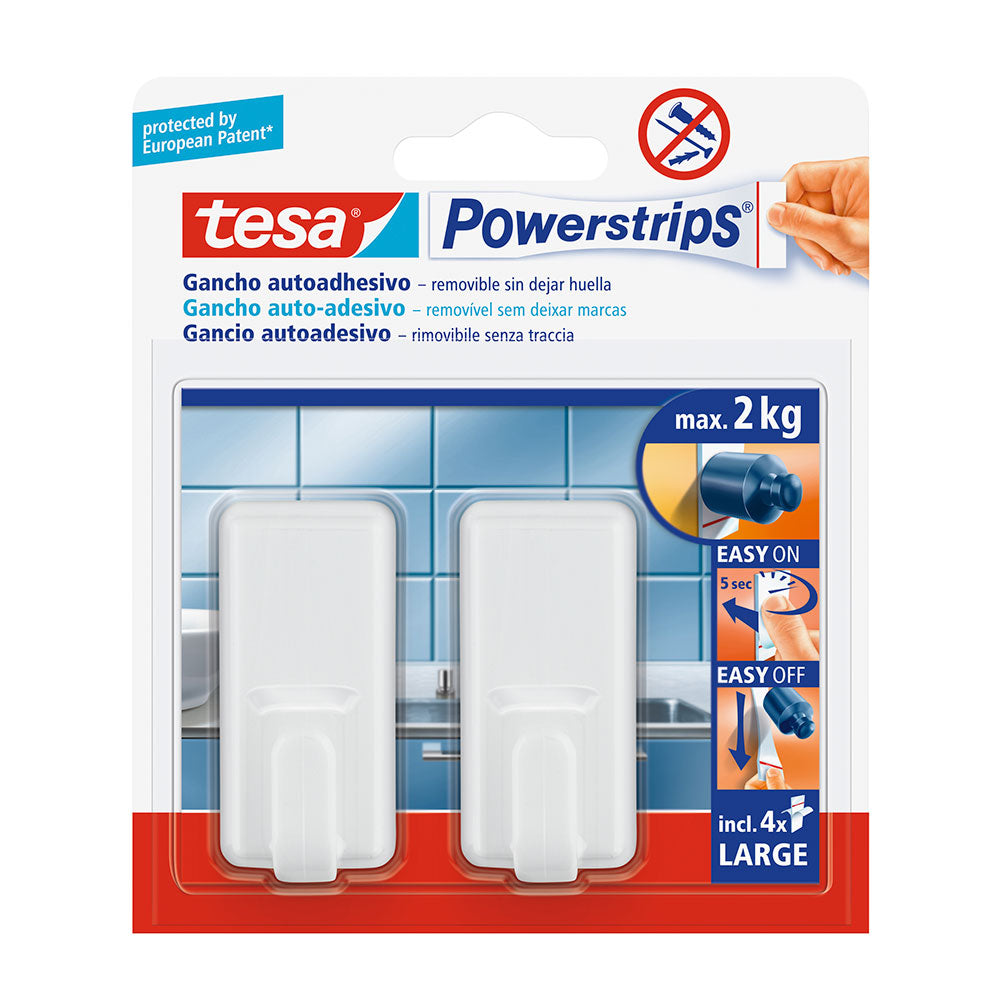Tesa powerstrips atÃ© 2kg classic branco 58010_0