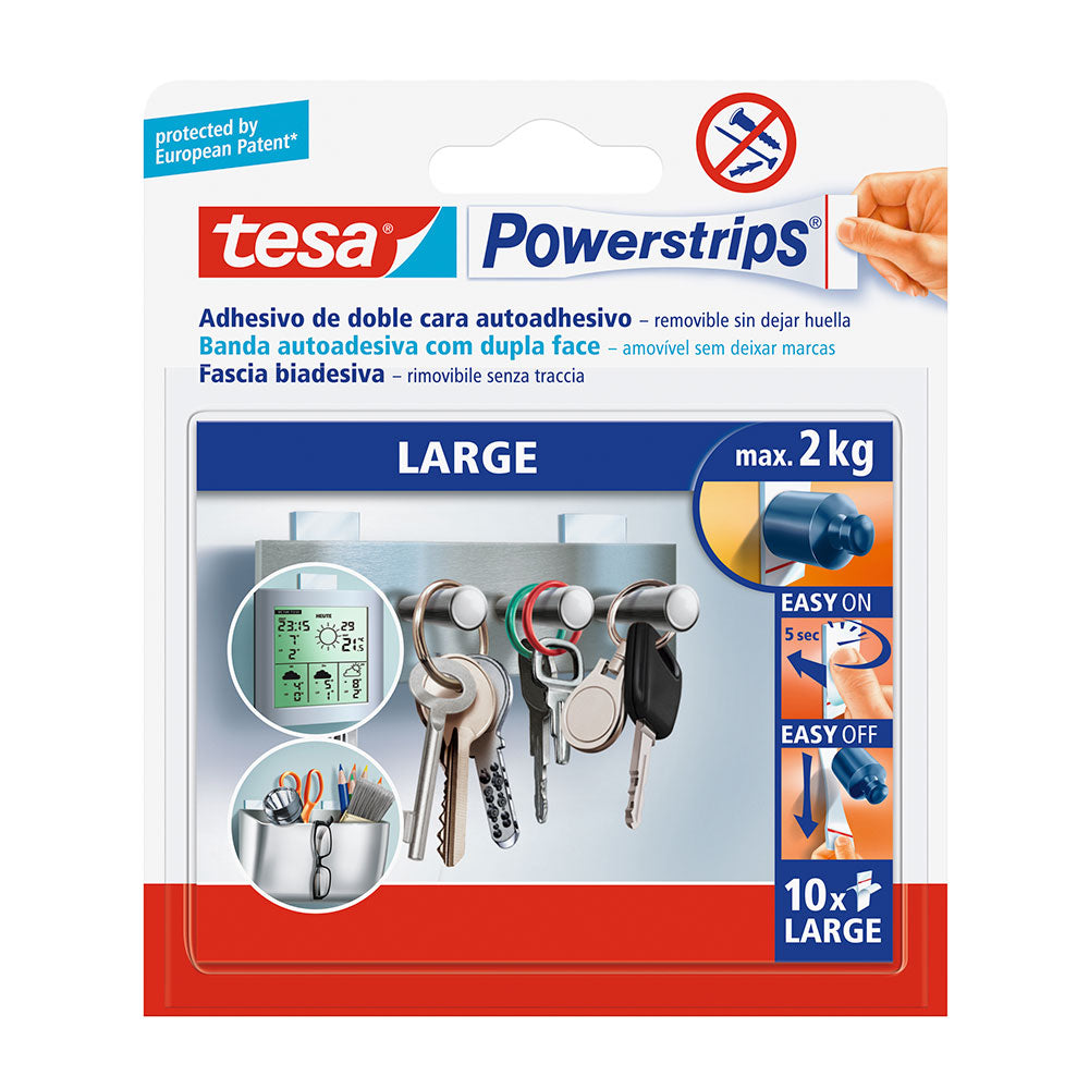 Tesa powerstrips sobresselente fita adesiva dupla face grande 58060_0