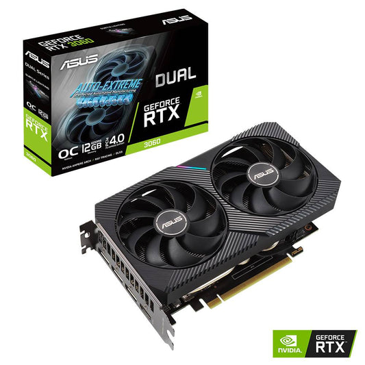 Placa Gráfica ASUS Dual GeForce RTX 3060 V2 OC Edition / 12GB GDDR6