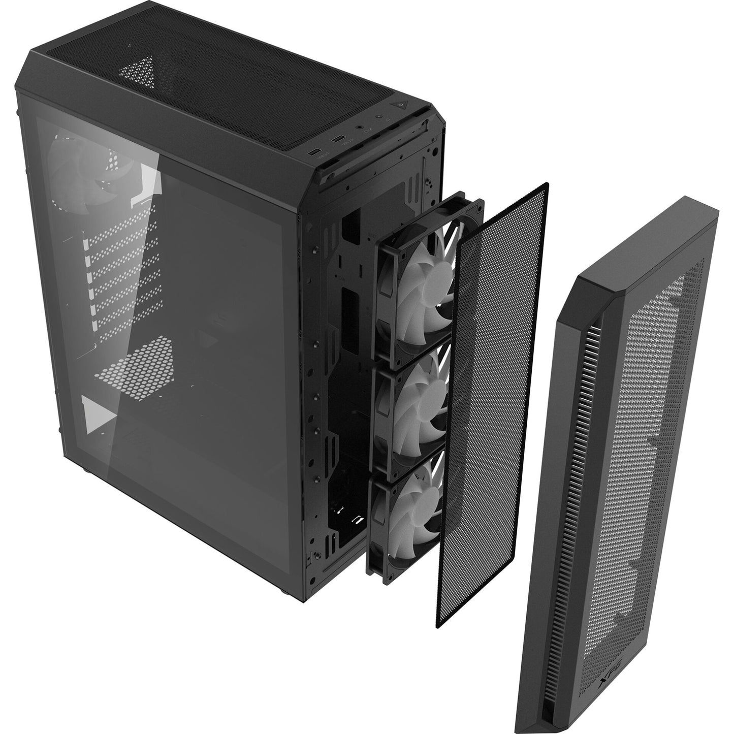 Caixa ATX ADATA XPG VALOR AIR PLUS ARGB Vidro Temperado Preta