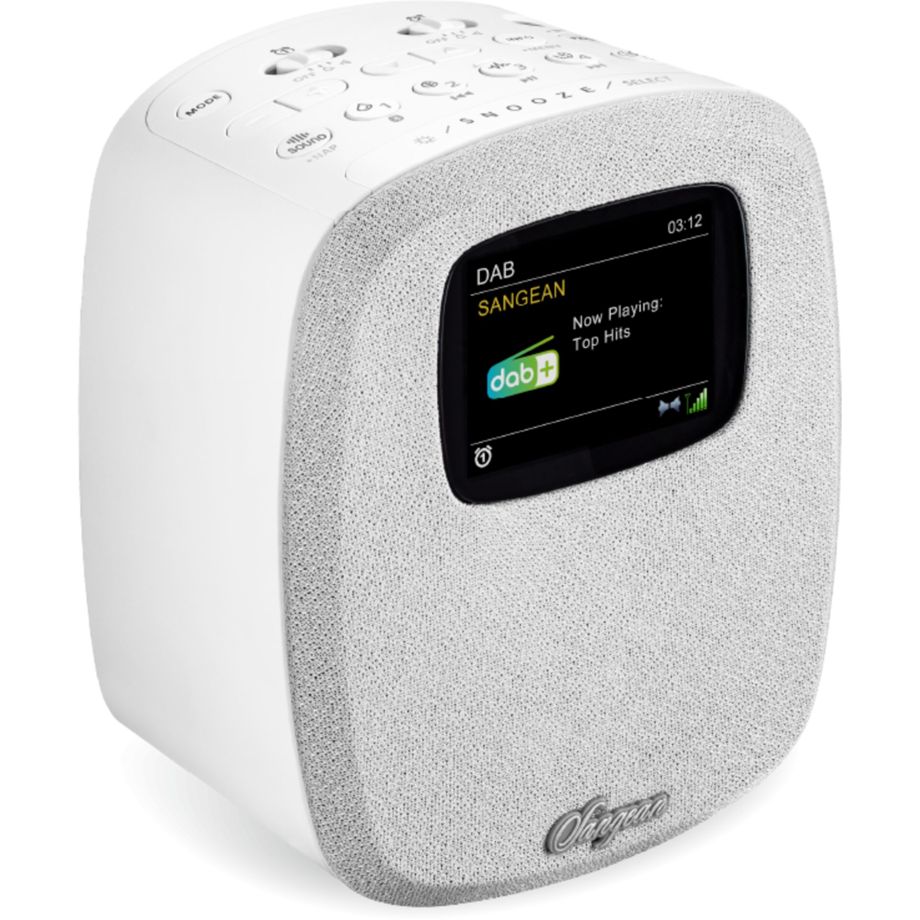 Rádio Despertador Sangean DCR-83 / Branco / A500460_1