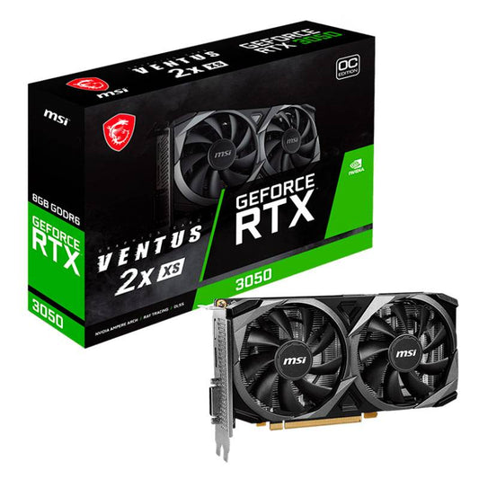 MSI VENTUS GEFORCE RTX 3050 2X XS 8G OC / Gráfica NVIDIA / 8 GB GDDR6 / Preto