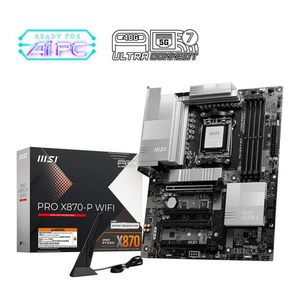 MSI PRO X870-P WIFI Placa Base AMD X870 Zócalo AM5 ATX / Preto