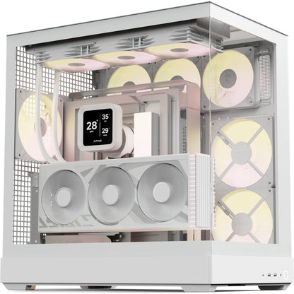 Caixa PC APNX V2-F-WT-v1 Midi Tower ATX RGB Branca