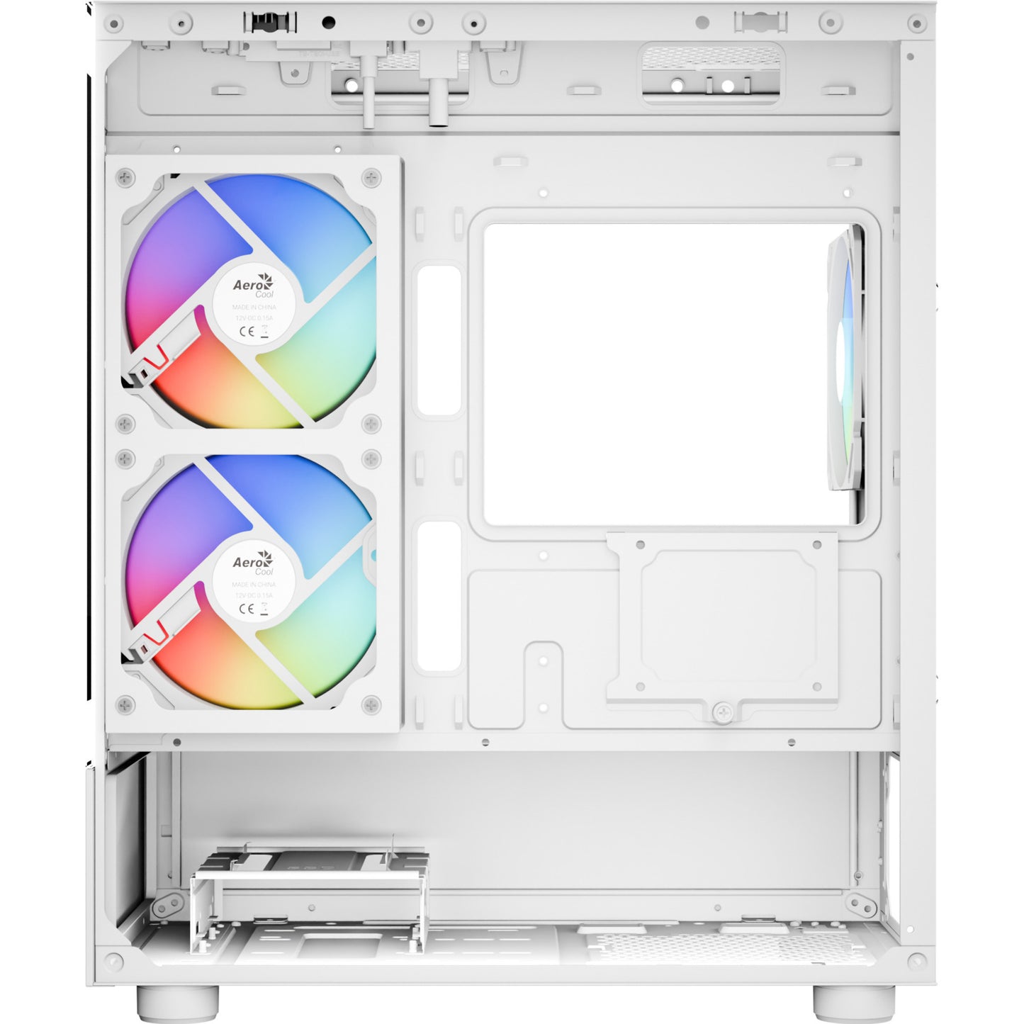Caixa PC Aerocool Viewport Mini-G-WT-v4 ARGB Mini Tower Branca