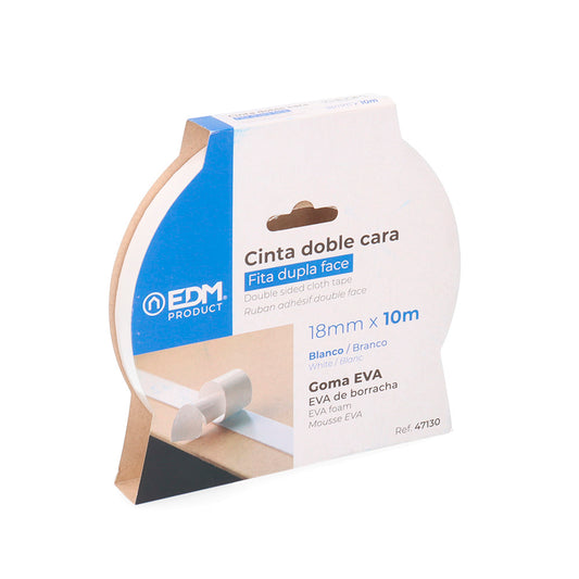 Fita adesiva dupla face 10m x 18mm branco_0