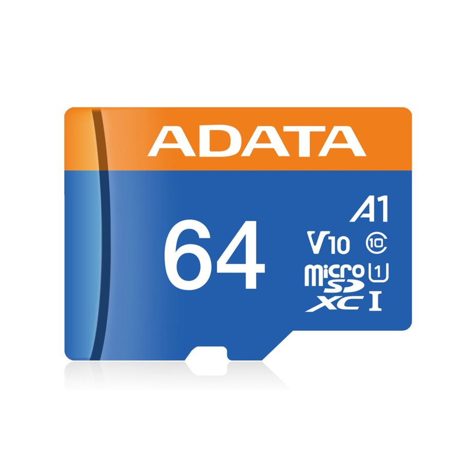 ADATA 64GB Micro SDXC UHS-I A1 Class 10 Premier + Adaptador SD