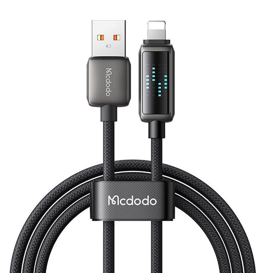 Mcdodo CA-5250 LED Display USB-A to Lightning Data Cable 1.2m_0