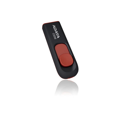Pen Drive ADATA AC008 64GB USB 2.0 Preto/Vermelho