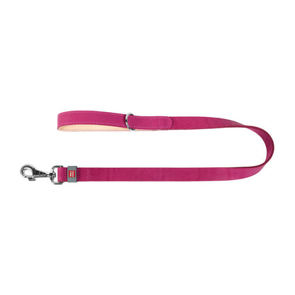 WAUDOG natural leather dog leash 20 mm wide, 122 cm long pink_1