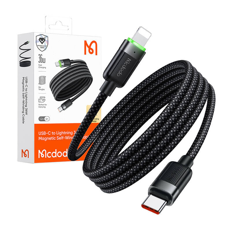 Mcdodo CA-2010 USB-C to Lightning cable, 36W, self-winding_2