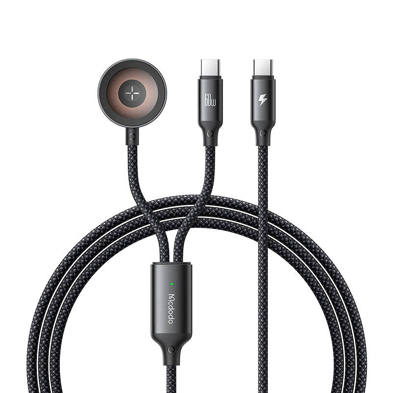 Mcdodo CA-2200 2-in-1 USB-C cable + Apple Watch charger, 60W, 1.2m_0