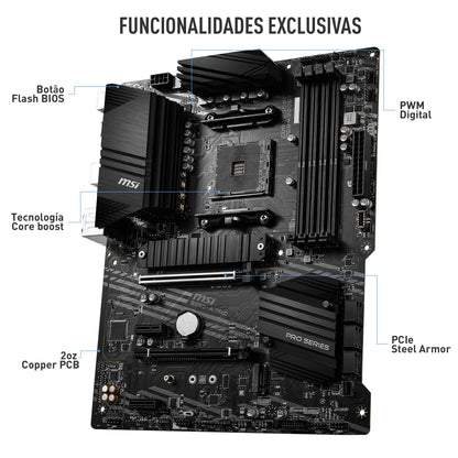 Motherboard ATX MSI B550-A Pro SktAM4