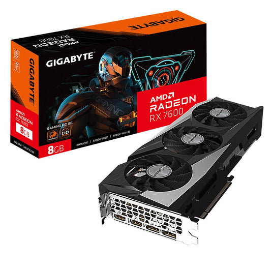 GIGABYTE GAMING RADEON RX 7600 OC 8 GB GDDR6 128 BIT PCI EXPRESS 4.0 / Placa Gráfica de Alta Performance