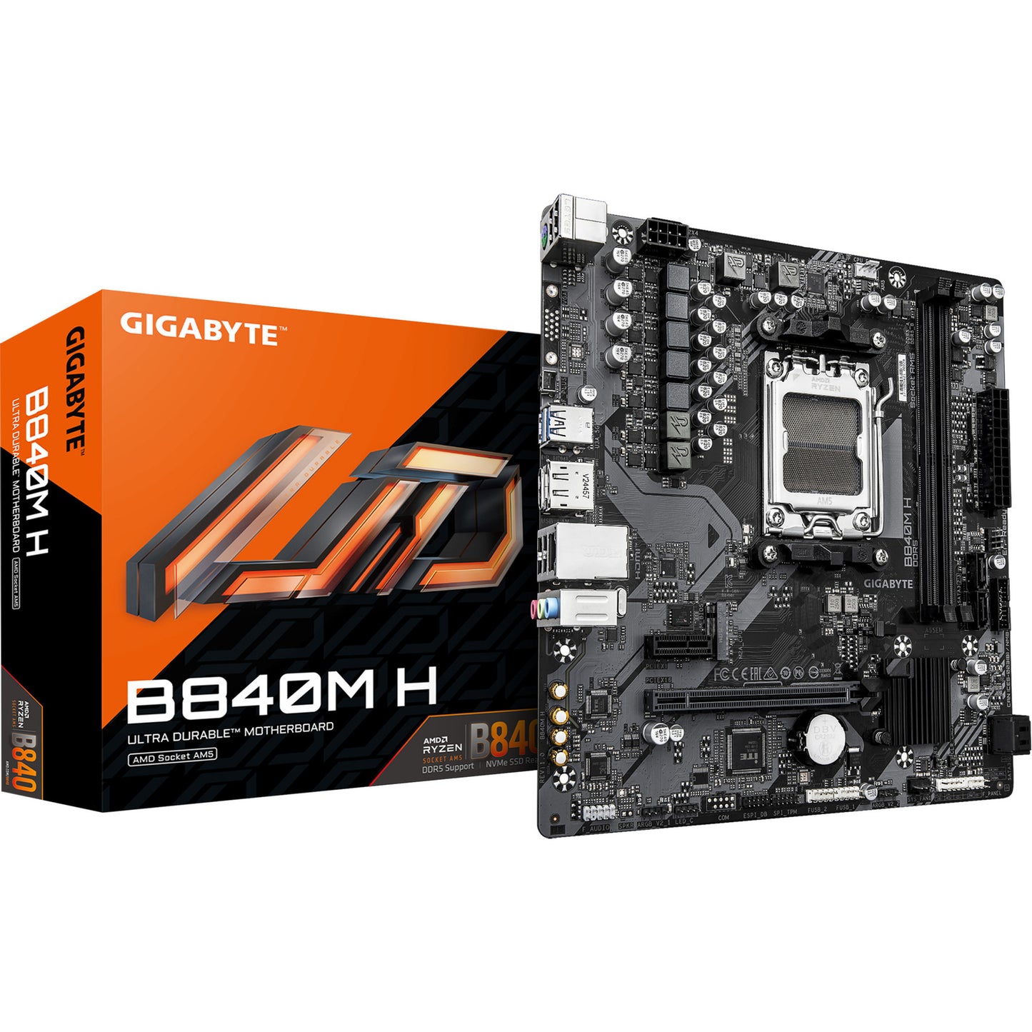Motherboard GIGABYTE B840M H AM5 µATX DDR5