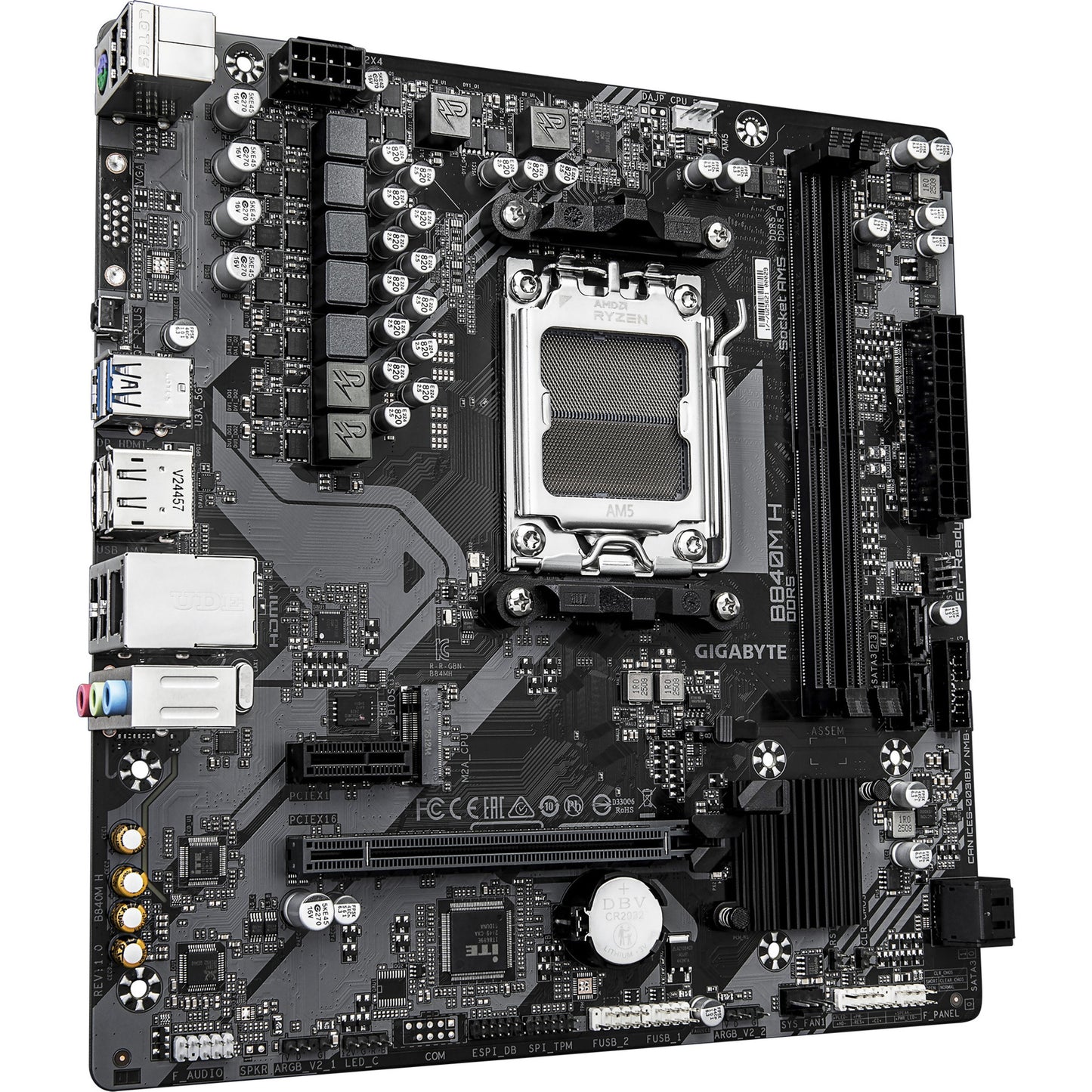 Motherboard GIGABYTE B840M H AM5 µATX DDR5