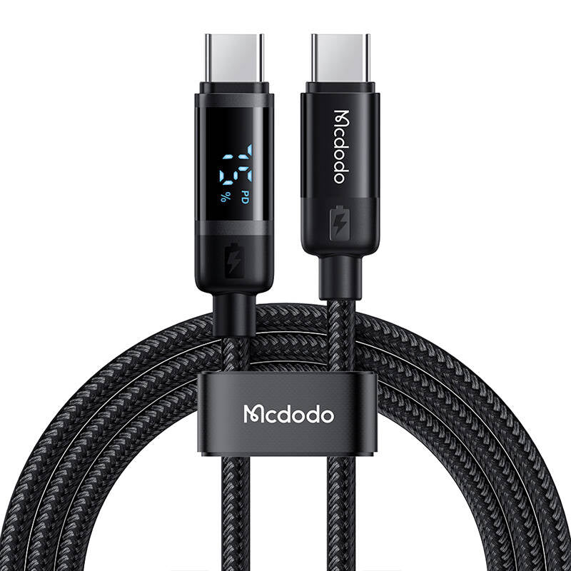 Mcdodo CA-5780 USB-C to USB-C 60W data cable 1.2m (black)_0