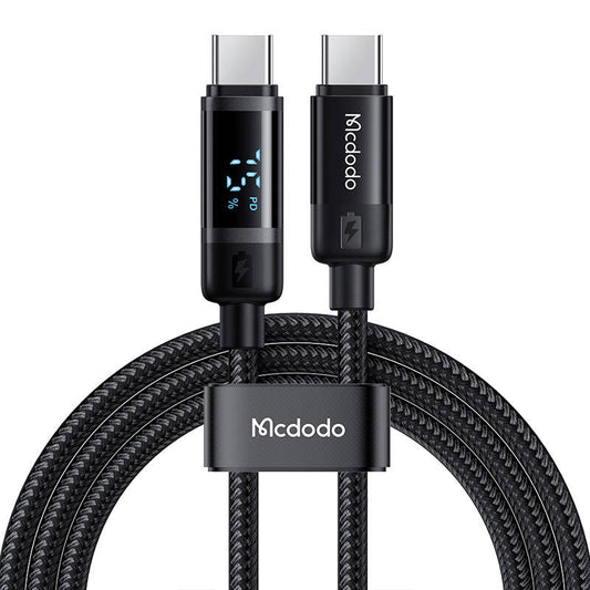 Mcdodo CA-5780 USB-C to USB-C 60W data cable 1.2m (black)_0