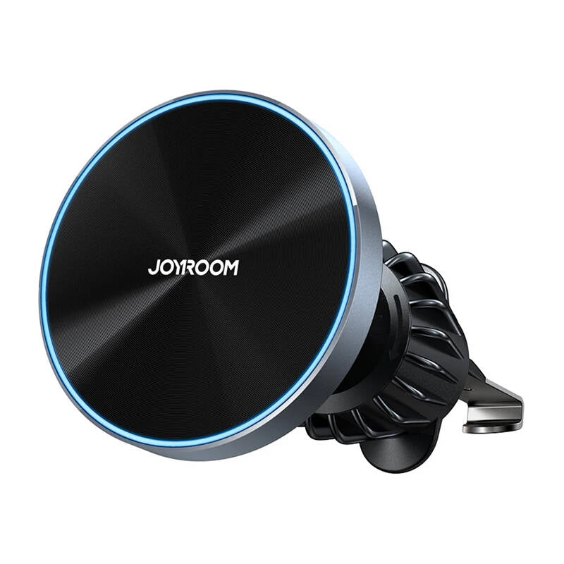 Joyroom car phone holder with wireless charger (MagSafe compatible) with air vent fan - black (JR-ZS387)_2