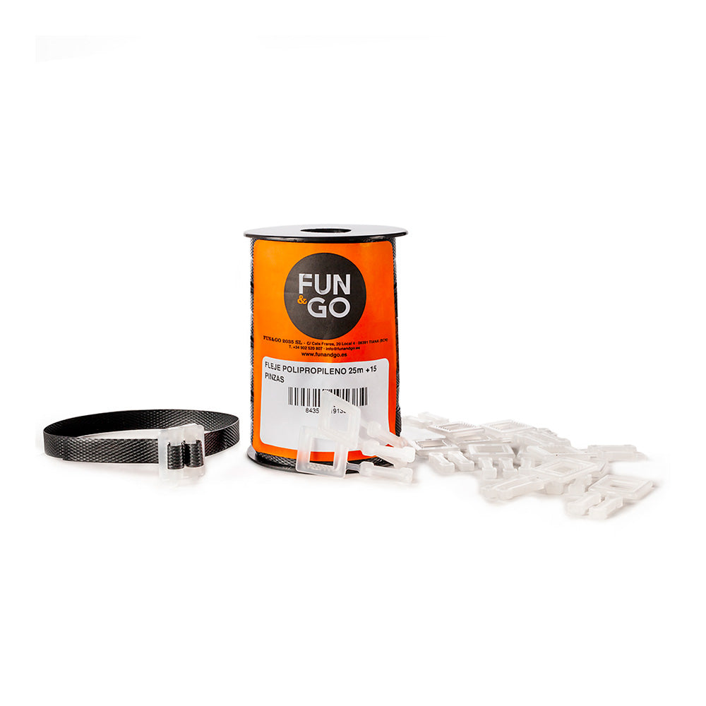 Pack rolo polipropileno 25m + 15 pinÃ§as_0