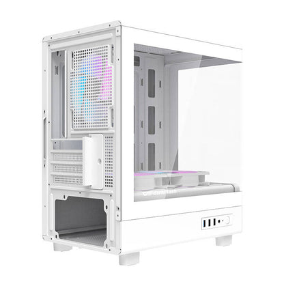 Darkflash DB330M computer case (white) + 3 ARGB fans_7