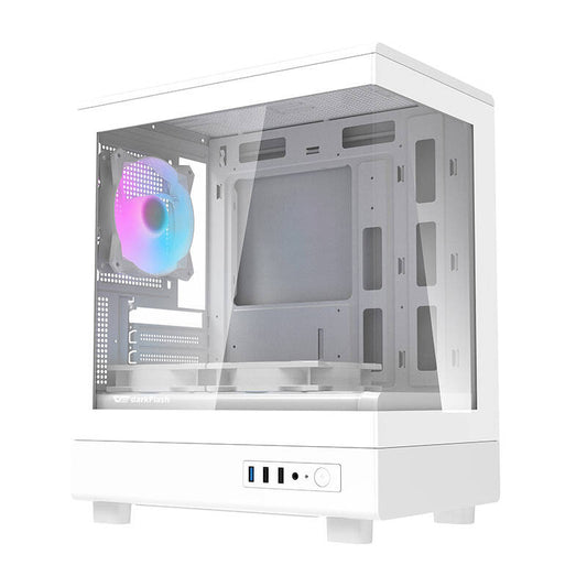 Darkflash DB330M computer case (white) + 3 ARGB fans_0