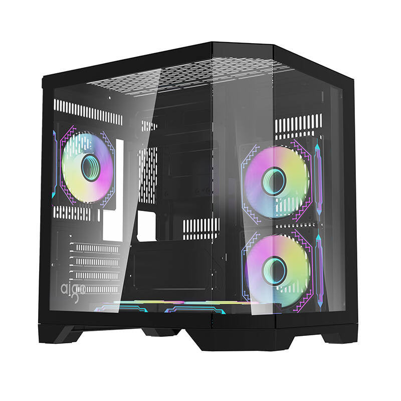 Darflash FT350 computer case + 5 aRGB fans (black)_0