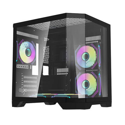 Darflash FT350 computer case + 5 aRGB fans (black)_0