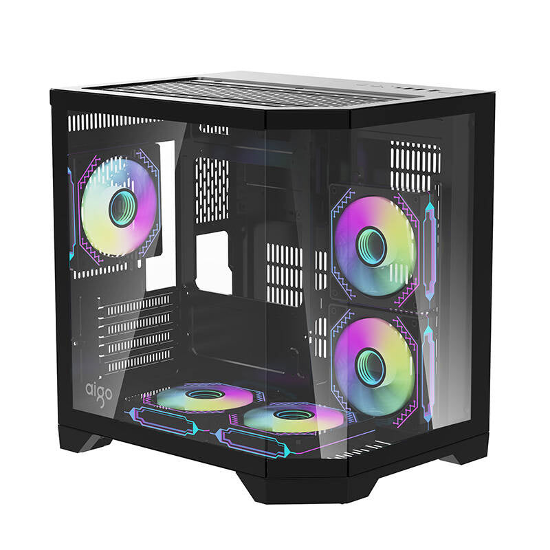 Darflash FT350 computer case + 5 aRGB fans (black)_7