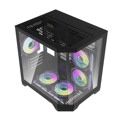 Darflash FT350 computer case + 5 aRGB fans (black)_8