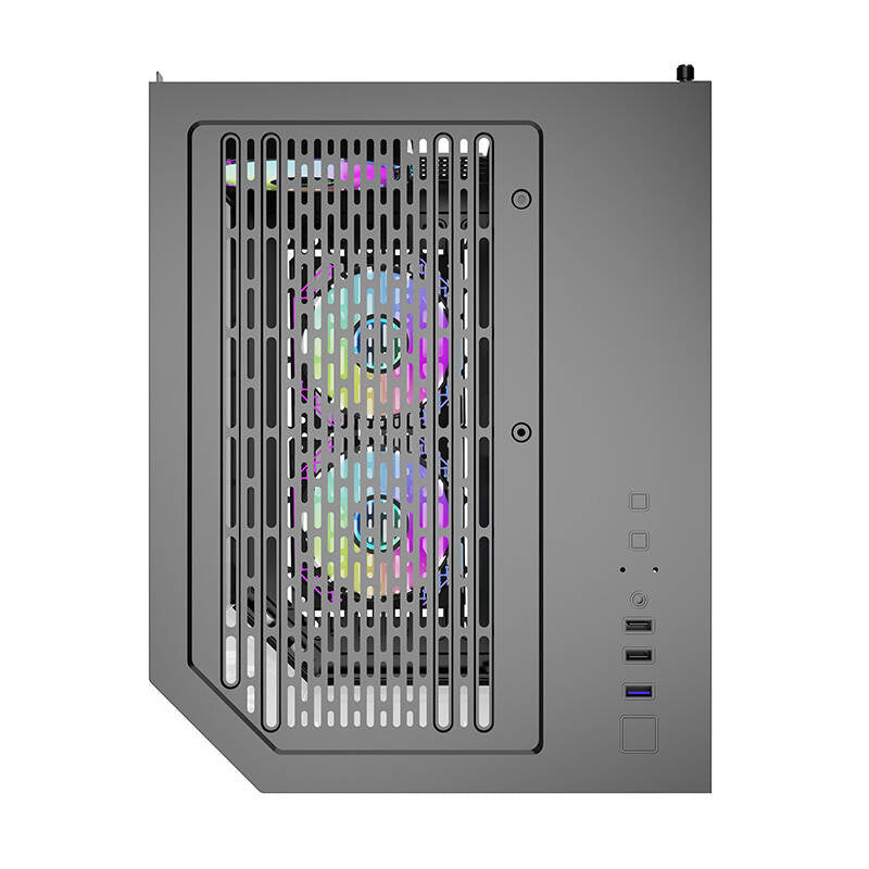 Darflash FT350 computer case + 5 aRGB fans (black)_4