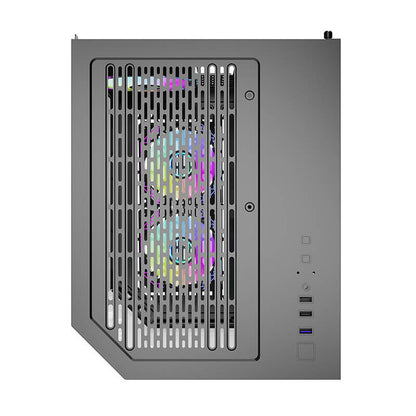 Darflash FT350 computer case + 5 aRGB fans (black)_4