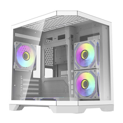 Darflash FT350 computer case + 5 aRGB fans (white)_0