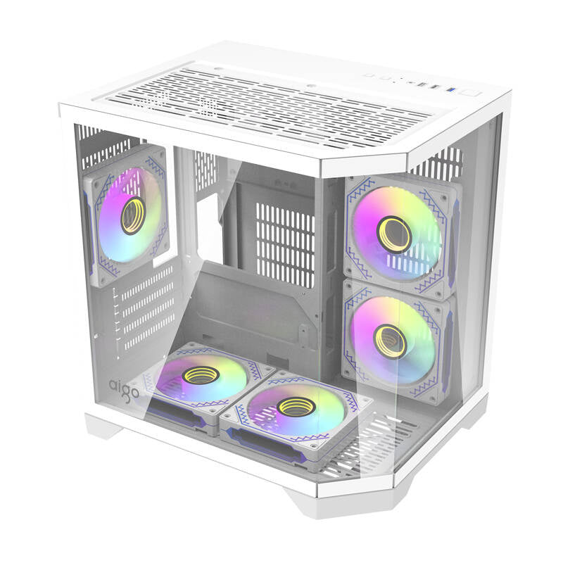 Darflash FT350 computer case + 5 aRGB fans (white)_8