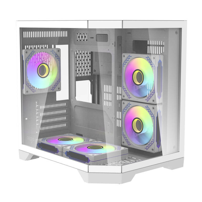 Darflash FT350 computer case + 5 aRGB fans (white)_7