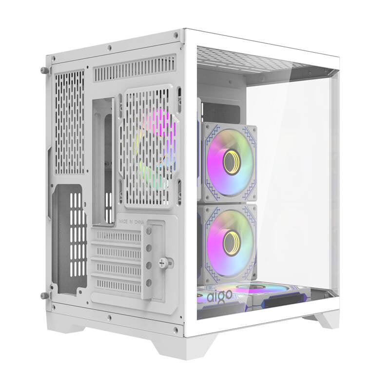 Darflash FT350 computer case + 5 aRGB fans (white)_3